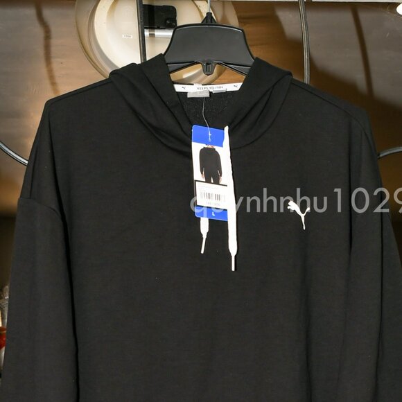 NWT PUMA Women's Lightweight Modern Sport Hoodie Pullover in black - Picture 3 of 7